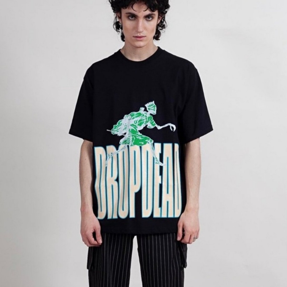 Dropdead Trench Runner Black Boxy Short Sleeve Tee